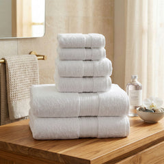 Cozy Home 100% Cotton 6-Piece Towel Set – Ultra Soft & Absorbent Bath, Hand & Washcloth Towels – Quick Dry Luxury Bathroom Towels for Home & Guest Use