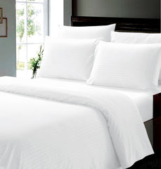 6-Piece Ultra Soft Dobby Stripe Microfiber Bed Sheet Set – Deep Pocket, Wrinkle-Resistant, Fade-Free & Breathable Bedding – All-Season Comfort, Machine Washable (Queen, King, Full)