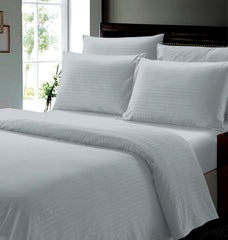 6-Piece Ultra Soft Dobby Stripe Microfiber Bed Sheet Set – Deep Pocket, Wrinkle-Resistant, Fade-Free & Breathable Bedding – All-Season Comfort, Machine Washable (Queen, King, Full)