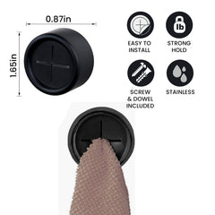 Portable Towel Holder Hooks Tool Kitchen Organization, Bathroom Accessories Gadget (4-Pack or 8-Pack)