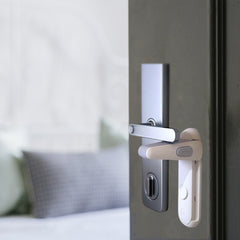 Travel Door Lever Privacy Lock (1-Pack or 2-Pack) – Portable Child & Pet Safety Door Lock for Home, Hotel & Travel – Easy Install Lever Handle Security Lock
