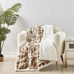 Alaska Vibes Fleece Throw Blanket – Super Soft 50" x 60" Cozy Microfiber for Bed, Couch, Dorm or Travel – Lightweight Neutral Aesthetic Blanket