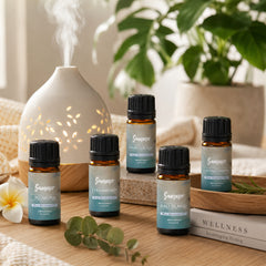 6-Pack Summer Vibes Aromatherapy Essential Oils Set – Fresh Fragrance Oils for Diffusers, Humidifiers, Soap Making, Candles & Home Fragrance, Pina Colada, Strawberry, Coconut Passion, Ocean, Bali Island & Plumeria