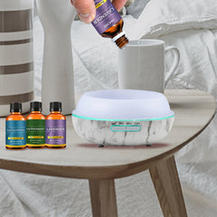 White Marble Ultrasonic Essential Oil Diffuser