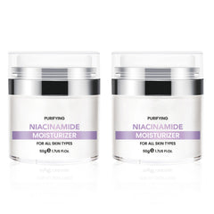 Niacinamide Facial Moisturizer Day Cream with Vitamin B3, Hyaluronic Acid, Coconut Oil & Vitamin E – Daily Hydrating Face Cream for Smoother, Brighter-Looking Skin, 1.7 Fl Oz