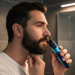 Rechargeable Clipper & Washable Electric Shaver – Wet & Dry Cordless Grooming Tool with Precision Trimmer, Pivoting Head & Stainless Steel Blades