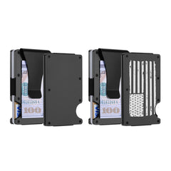 1 or 2-Pack: RFID Blocking Slim Credit Card Holder Wallet for Men – Minimalist, Scratch-Resistant, with Removable Money Clip | Modern, Durable, Everyday Carry