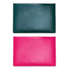 2-Pack PU Leather Card Holder Wallet – Faux Leather Passport & Credit Card Organizer for Travel Documents, Health Records, ID Cards and Business Cards, 4 x 3 Inch Card Holder