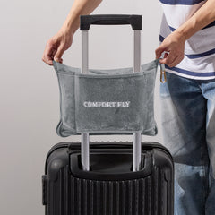 Comfort Fly 2-in-1 Travel Blanket & Pillow – Ultra Soft Micro Plush Airplane Blanket with Built-In Carry Case (40" x 70") – Lightweight, Compact & Machine Washable Travel Essential