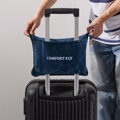 Comfort Fly 2-in-1 Travel Blanket & Pillow – Ultra Soft Micro Plush Airplane Blanket with Built-In Carry Case (40" x 70") – Lightweight, Compact & Machine Washable Travel Essential