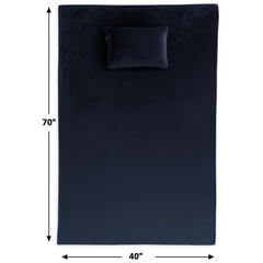2-in-1 Travel Blanket & Pillow – Ultra Soft Micro Plush Airplane Blanket with Built-In Carry Case (40" x 70") – Lightweight, Compact & Machine Washable Travel Essential