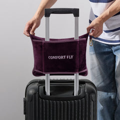 Comfort Fly 2-in-1 Travel Blanket & Pillow – Ultra Soft Micro Plush Airplane Blanket with Built-In Carry Case (40" x 70") – Lightweight, Compact & Machine Washable Travel Essential