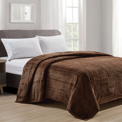 Chevron Braided Micro Plush Blanket – Ultra Soft All-Season Blanket for Bed, Couch & Dorm – Lightweight, Cozy & Machine Washable Comfort – Twin, Queen & King Sizes