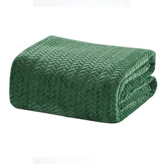 Chevron Braided Micro Plush Blanket – Ultra Soft All-Season Blanket for Bed, Couch & Dorm – Lightweight, Cozy & Machine Washable Comfort – Twin, Queen & King Sizes