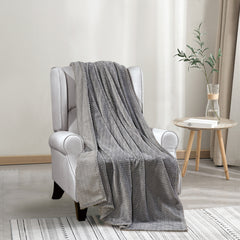 SnuggleFlex Chevron Fleece Throw Blanket – Ultra Soft Microplush Vibe for Couch, Bed, or Dorm – Lightweight, Machine Washable, All-Season Cozy Aesthetic (50" x 70")