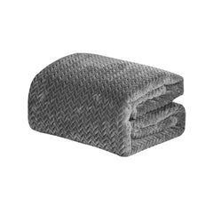 SnuggleFlex Chevron Fleece Throw Blanket – Ultra Soft Microplush Vibe for Couch, Bed, or Dorm – Lightweight, Machine Washable, All-Season Cozy Aesthetic (50" x 70")