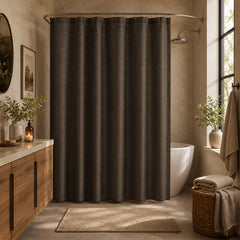 Classic Striped Shower Curtain – 70 x 72 Inch Polyester Bathroom Shower Curtain, Modern Stripe Design for Bathtub & Shower, Decorative Bath Curtain for Home Bathroom Décor