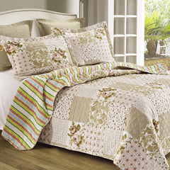 3-Piece: All Seasons Cotton Premium Collection Quilt Sets