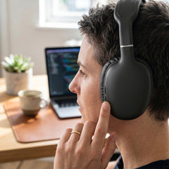 Wireless Bluetooth Over-Ear Headphones – HD Stereo Sound, Deep Bass, Built-In Microphone, Memory Foam Ear Cushions, AUX Compatible & 10-Hour Battery Life for Music, Calls, Travel & Gaming
