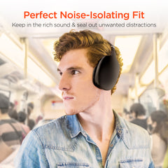 Wireless Bluetooth Over-Ear Headphones – HD Stereo Sound, Deep Bass, Built-In Microphone, Memory Foam Ear Cushions, AUX Compatible & 10-Hour Battery Life for Music, Calls, Travel & Gaming