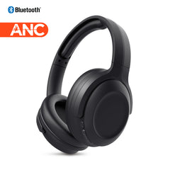 ANC Wireless Bluetooth Headphones – Active Noise Cancelling Over-Ear Headphones with Deep Bass, ENC Microphone, 24-Hour Battery, Gaming Mode & Memory Foam Ear Cushions | Black