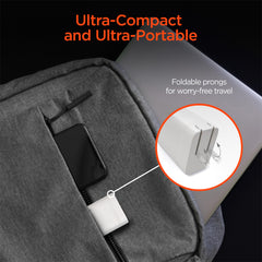 45W GaN USB-C Wall Charger with 3ft & 6ft USB-C Cables – Dual USB-C PD PPS & USB-A Fast Charging Adapter – 3-Port Charger for iPhone, Samsung, iPad, MacBook Air & More