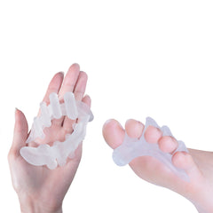 Gel Toe Separators & Spreaders – Reusable Toe Alignment Cushions for Bunions, Hammer Toes & Foot Pain Relief – Soft Gel Toe Spacers for Everyday Comfort
