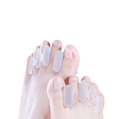 Gel Toe Separators & Spreaders – Reusable Toe Alignment Cushions for Bunions, Hammer Toes & Foot Pain Relief – Soft Gel Toe Spacers for Everyday Comfort