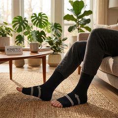 3-Pack 360° Full Pressure Open Toe Compression Socks – Unisex Ankle & Foot Support for Circulation, Swelling, Arch Support, Anti-Microbial, 10–20mmHg, Small/Medium & Large/XL