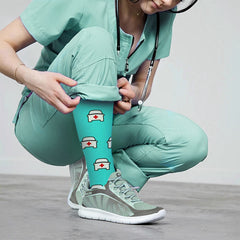 Medical Print Knee-High Compression Socks (3-Pairs)