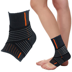 Adjustable Ankle Compression Wrap – Elastic Ankle Support Brace for Sprains, Stability & Sports – Breathable Nylon Ankle Strap for Running, Gym & Daily Activity