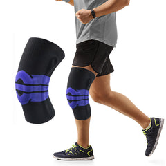 Knee Compression Sleeve with Gel Patella Pad & Spring Stabilizers – Adjustable Knee Brace Support for Men & Women – Running, Gym, Sports & Joint Stability