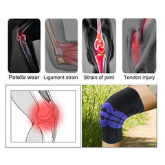 Knee Compression Sleeve with Gel Patella Pad & Spring Stabilizers – Adjustable Knee Brace Support for Men & Women – Running, Gym, Sports & Joint Stability