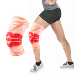 Knee Compression Sleeve with Gel Patella Pad & Spring Stabilizers – Adjustable Knee Brace Support for Men & Women – Running, Gym, Sports & Joint Stability