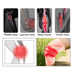 Knee Compression Sleeve with Gel Patella Pad & Spring Stabilizers – Adjustable Knee Brace Support for Men & Women – Running, Gym, Sports & Joint Stability