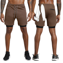 Men’s Workout Shorts with Liner – Lightweight Athletic Gym Shorts with Pockets, Quick Dry, 4-Way Stretch, Moisture-Wicking Training Shorts for Running, Lifting, HIIT, Athleisure