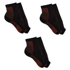 Copper-Infused Plantar Fasciitis Compression Foot Sleeves (1 Pair) – Arch & Ankle Support Socks for Foot Pain, Swelling & Recovery – Breathable Compression Sleeve (S/M)