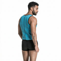 Men’s Compression Shirt Slimming Shapewear – Reversible Neoprene Workout Shirt for Tummy Control & Back Support – Athletic Body Shaper Tee for Gym & Daily Wear