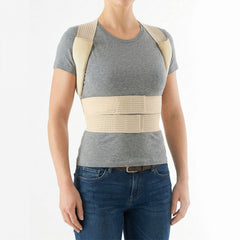 4-in-1 Posture Corrector Back Brace – Clavicle, Spine & Lower Back Support Brace for Men & Women – Adjustable Breathable Posture Trainer for Daily Wear