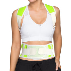 Adjustable 2 in 1 Posture-Support Brace And Double-Compression Waist Belt