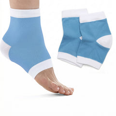 Gel Heel Socks for Cracked Heels – Moisturizing Foot Sleeves for Dry, Rough & Peeling Skin – Reusable Silicone Heel Protector Socks for Men & Women