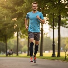 Compression Calf Sleeves (Pair) – Breathable Muscle Support for Walking, Running & Daily Wear – Calf Compression Sleeves for Fatigue Relief, Circulation & Recovery
