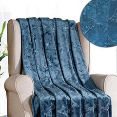 Paris Vibes: Eiffel Tower Embossed Throw Blanket – Ultra Soft Fleece 50" x 60" – Lightweight, Cozy, Hypoallergenic, Machine Washable Couch & Bed Throw
