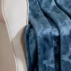 Paris Vibes: Eiffel Tower Embossed Throw Blanket – Ultra Soft Fleece 50" x 60" – Lightweight, Cozy, Hypoallergenic, Machine Washable Couch & Bed Throw