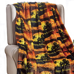 Ultra Soft Halloween Throw Blanket – 50" x 60" Cozy Micro Plush Blanket for Bed, Couch & Dorm – Lightweight, All-Season Comfort, Machine Washable