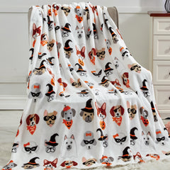 Ultra Soft Halloween Throw Blanket – 50" x 60" Cozy Micro Plush Blanket for Bed, Couch & Dorm – Lightweight, All-Season Comfort, Machine Washable