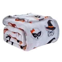 Ultra Soft Halloween Throw Blanket – 50" x 60" Cozy Micro Plush Blanket for Bed, Couch & Dorm – Lightweight, All-Season Comfort, Machine Washable