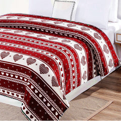 CozyCore Heartfelt Fleece Blanket – Soft Micro Plush Throw for Bed, Couch, or Dorm – Lightweight, Breathable, Vibe-Ready