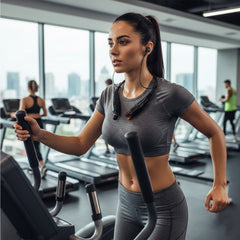 Bluetooth 3.0 Wireless Sports Neckband Headphones – Stereo In-Ear Earbuds with 10Hr Battery, Sweatproof Water-Resistant Design, Noise Reduction Mic, Magnetic Earbud Storage, Vibrate Call Alert, Dual Device Pairing