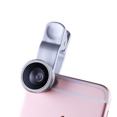 Universal Clip-On 3-in-1 Phone Camera Lens Kit – Wide Angle + 180° Fisheye + Macro Lenses for iPhone & Android – Portable Smartphone Lens Set for Travel, Selfies & Close-Up Shots